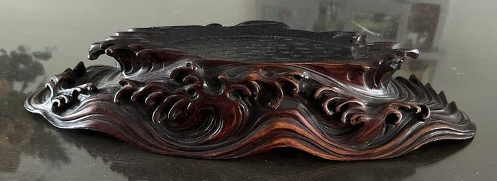 Antieke houten Chinese standaard voor beeld, Antiek en Kunst, Ophalen of Verzenden