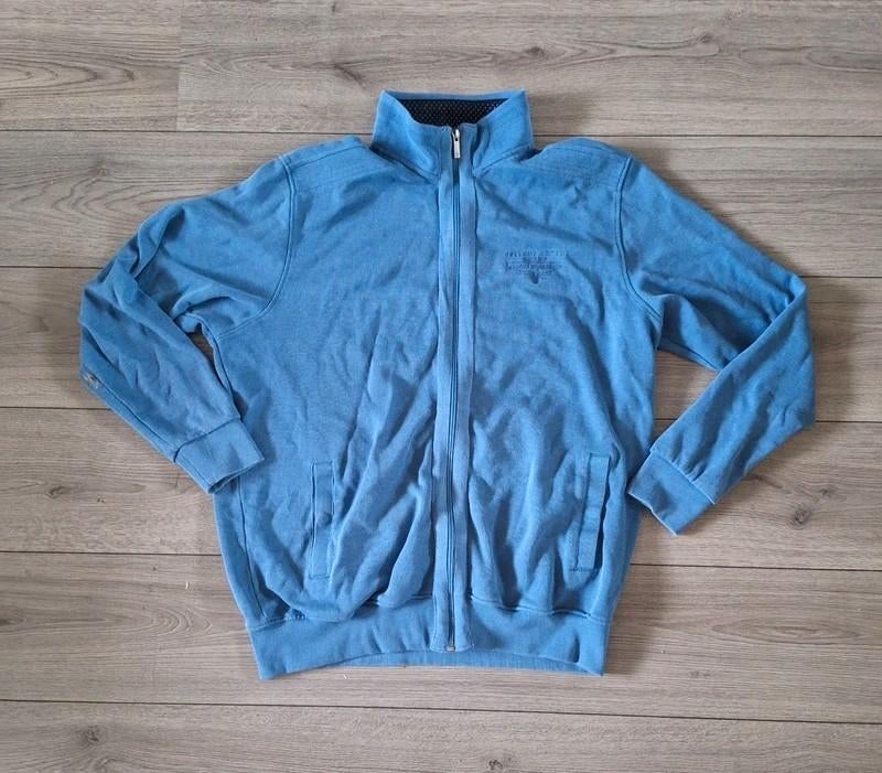 Fellows United vest XXL blauw rits heren sweater, Blauw, Overige maten, Ophalen of Verzenden, Zo goed als nieuw