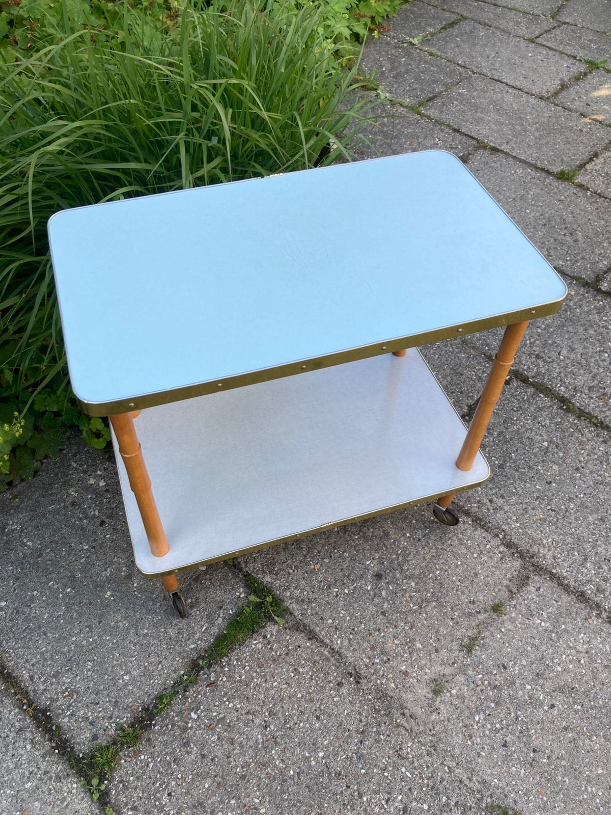 Vintage formica trolley jaren 70, Ophalen