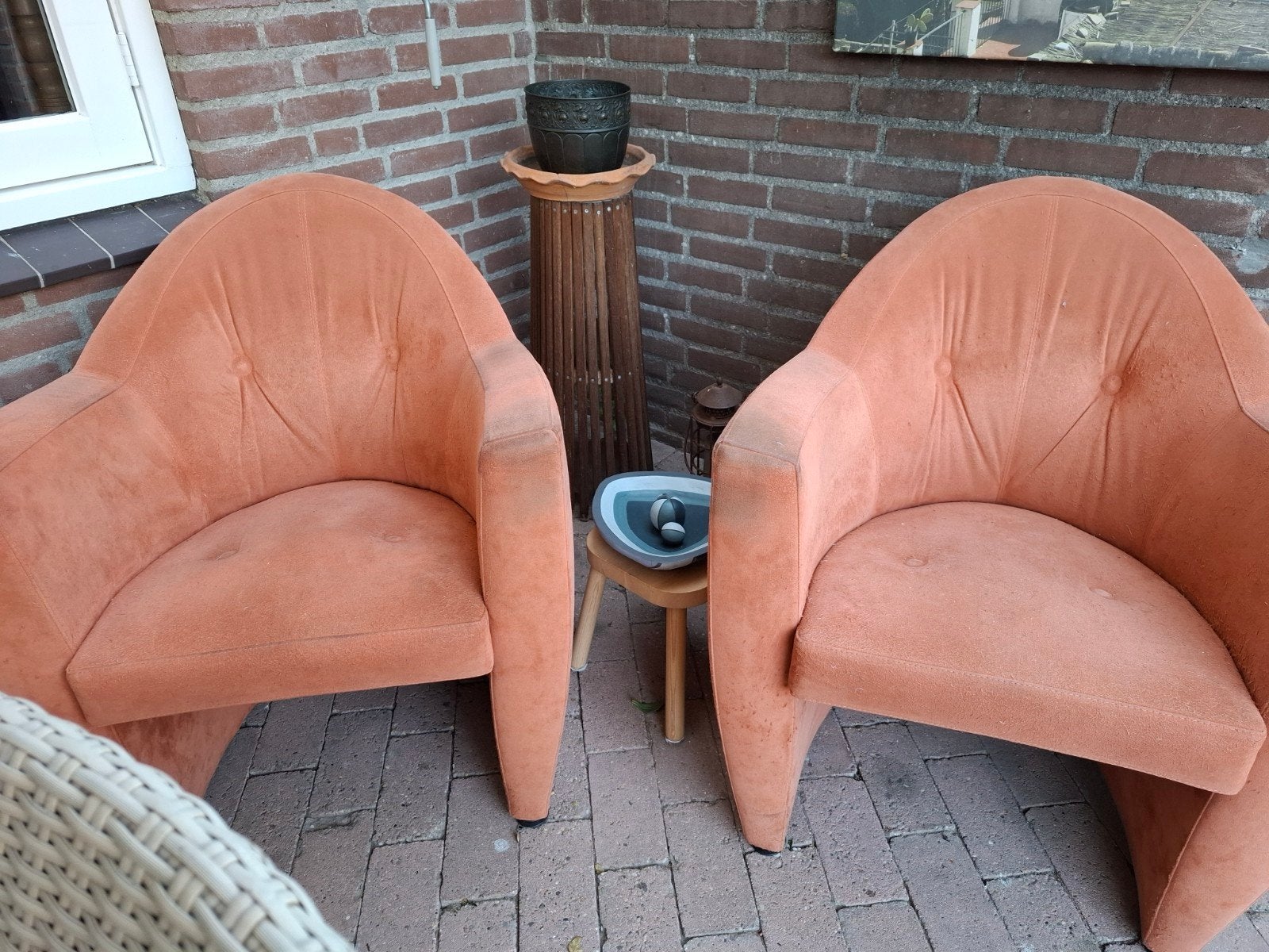 fauteuil 's alcantara GRATIS, Huis en Inrichting, Fauteuils, Ophalen, Gebruikt, 75 tot 100 cm, 50 tot 75 cm