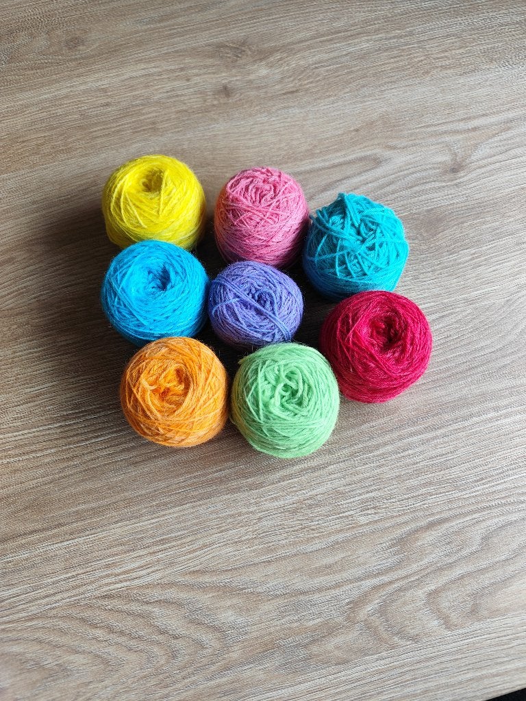 T.k. 400 gram handgeverfd alpaca sokkengaren 8 kleuren, Ophalen of Verzenden, Nieuw, Breien of Haken, Wol of Garen