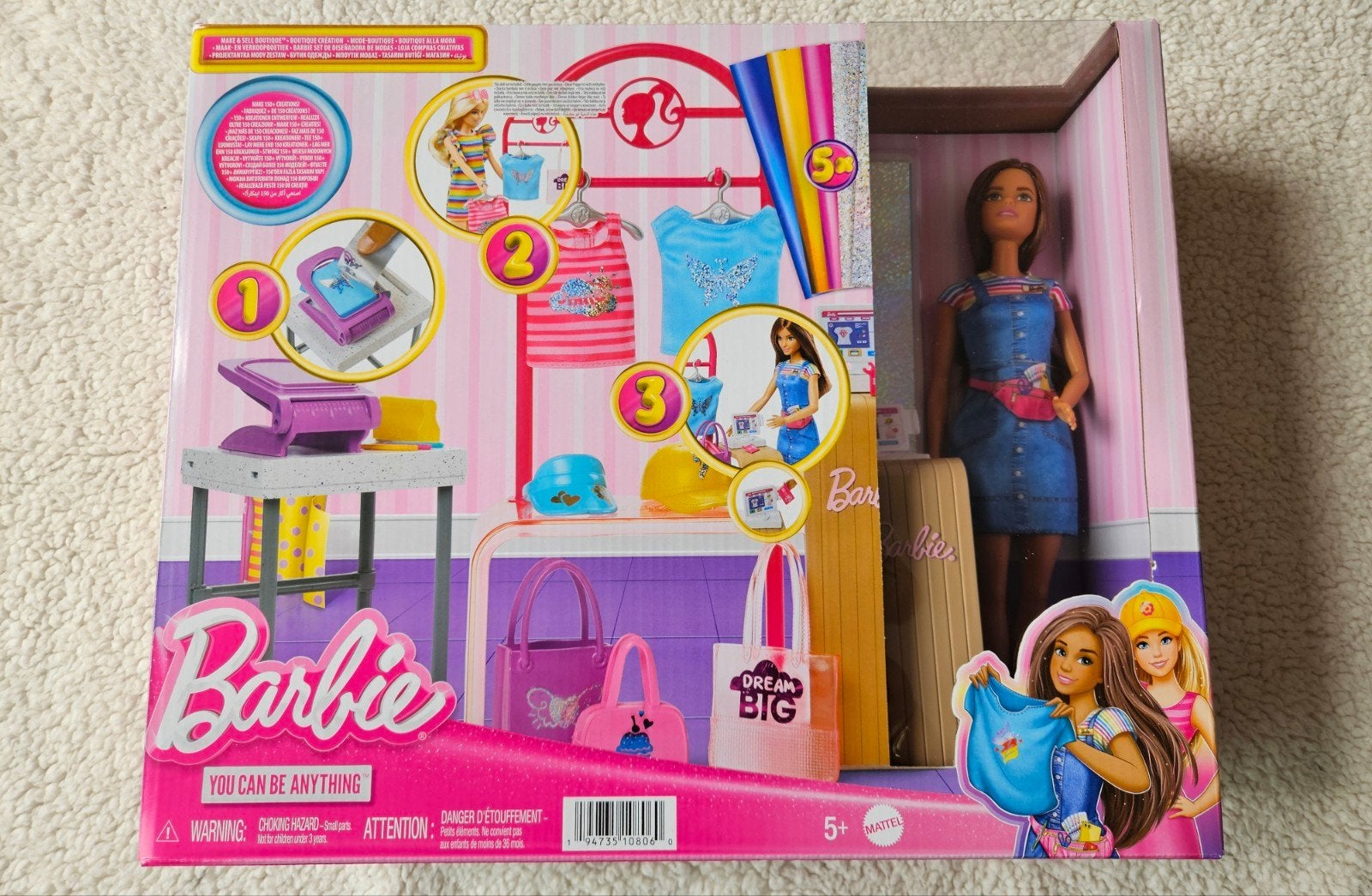 Barbie 'You Can Be Anything' Speelset - Nieuw in doos, Kinderen en Baby's, Speelgoed | Poppen, Ophalen of Verzenden, Nieuw, Barbie