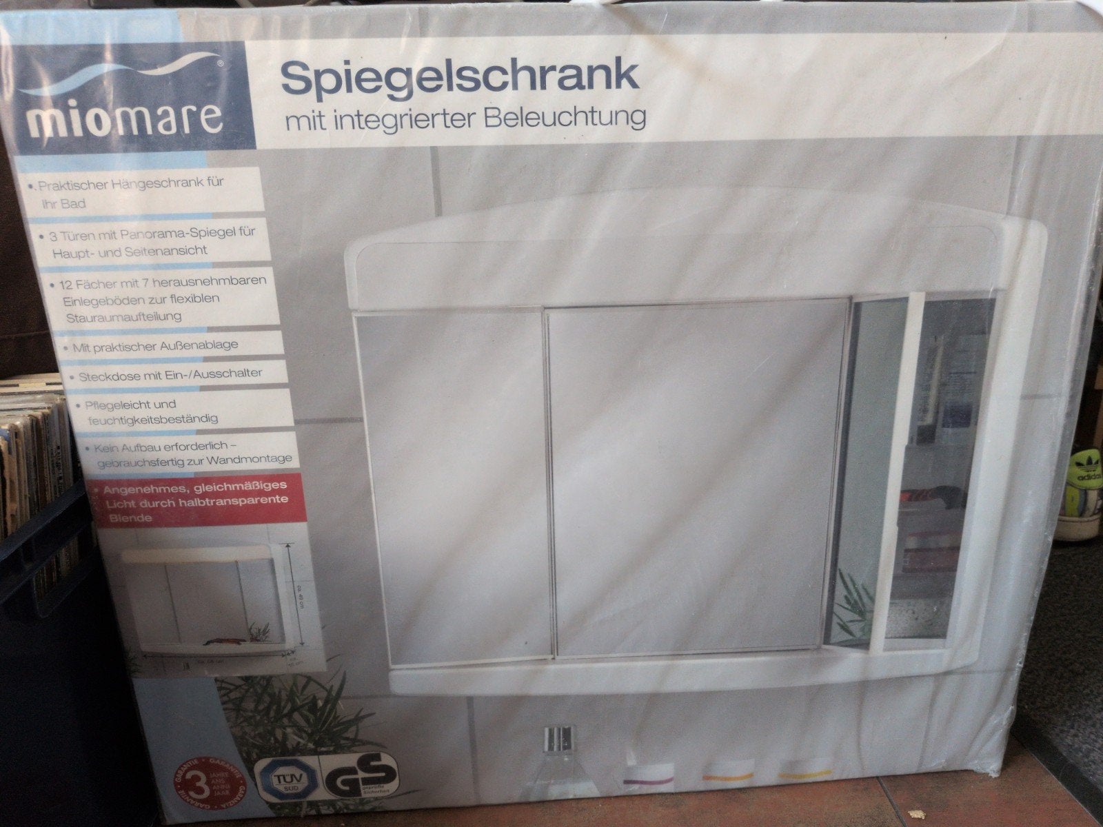 Badkamer spiegelkast met geïntegreerde verlichting, Ophalen, Spiegelkast, Nieuw, 50 tot 100 cm