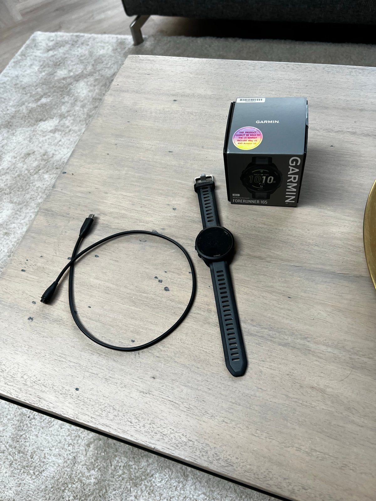 Garmin Forerunner 165 GPS Smartwatch - Zo goed als nieuw, Sieraden, Tassen en Uiterlijk, Stappen, Zwart, Ophalen of Verzenden