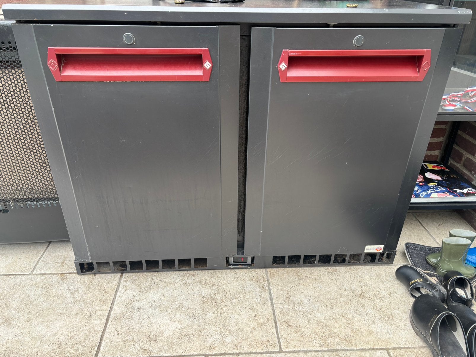 Gamko 2 deurs koelkast bar koelkast dranken bier mancave, Ophalen, Zonder vriesvak, 200 liter of meer, 60 cm of meer