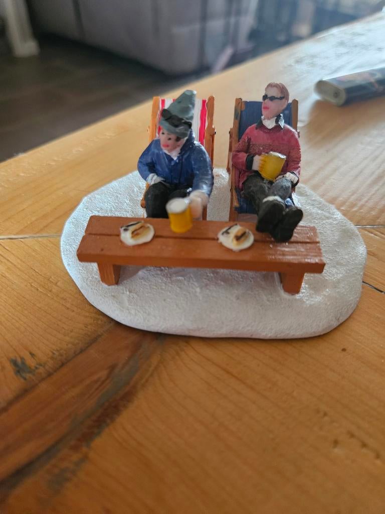 Lemax miniatuur tafereel: Winterse ontspanning, Diversen, Kerst, Ophalen of Verzenden