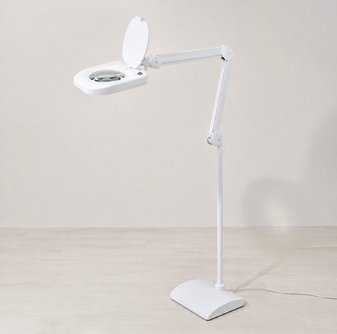Witte LED Loeplamp op standaard - 64X vergroting, Ophalen of Verzenden, Zo goed als nieuw, Loeplamp