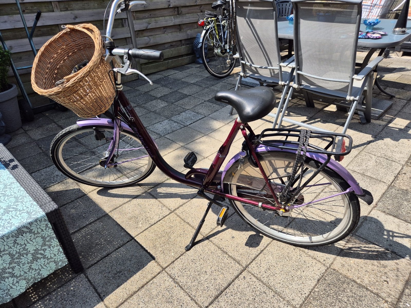 Damesfiets Cream Reflection met mand en versnellingen, Versnellingen, Trommelrem, Ophalen, Overige merken