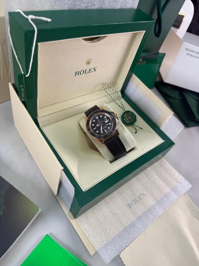 Rolex yacht master oysterflex, Ophalen of Verzenden, Nieuw, Zwart, Android