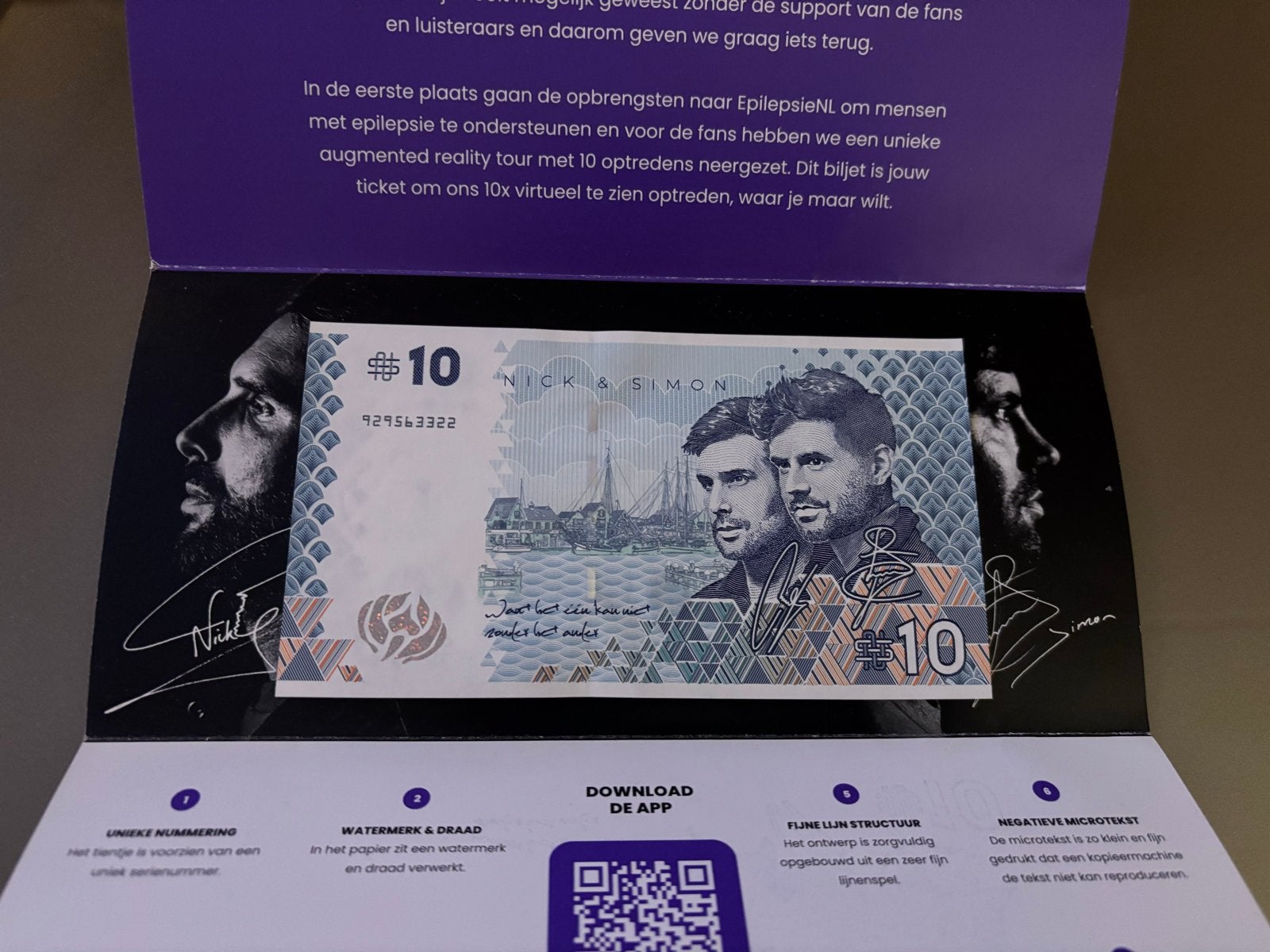 Nick & Simon 'TEN' Bankbiljet - Limited Edition, Ophalen, Buitenland, Bankbiljetten
