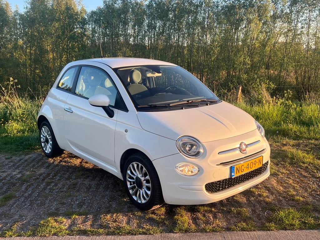 Fiat 500 Twinair Turbo 2017 Popstar, Auto's, Fiat, Voorwielaandrijving, USB, Stof, Origineel Nederlands