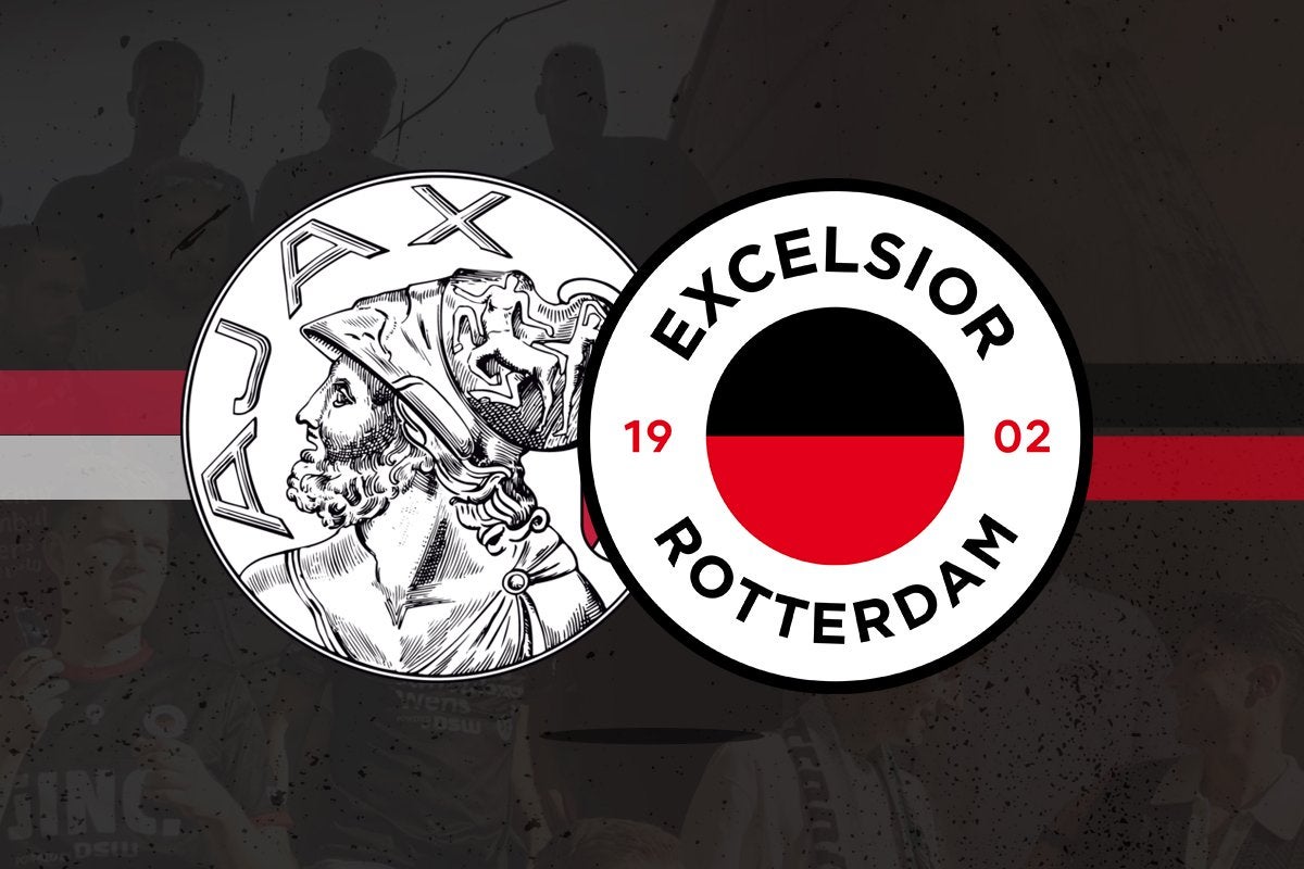 2 kaarten Ajax-Excelsior VAK 120 Oost 1e ring, Twee personen, September