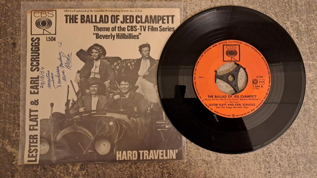 Lester flatt and earl scruggs - the ballad of jed clampett, Gebruikt, 7 inch, Single, Pop
