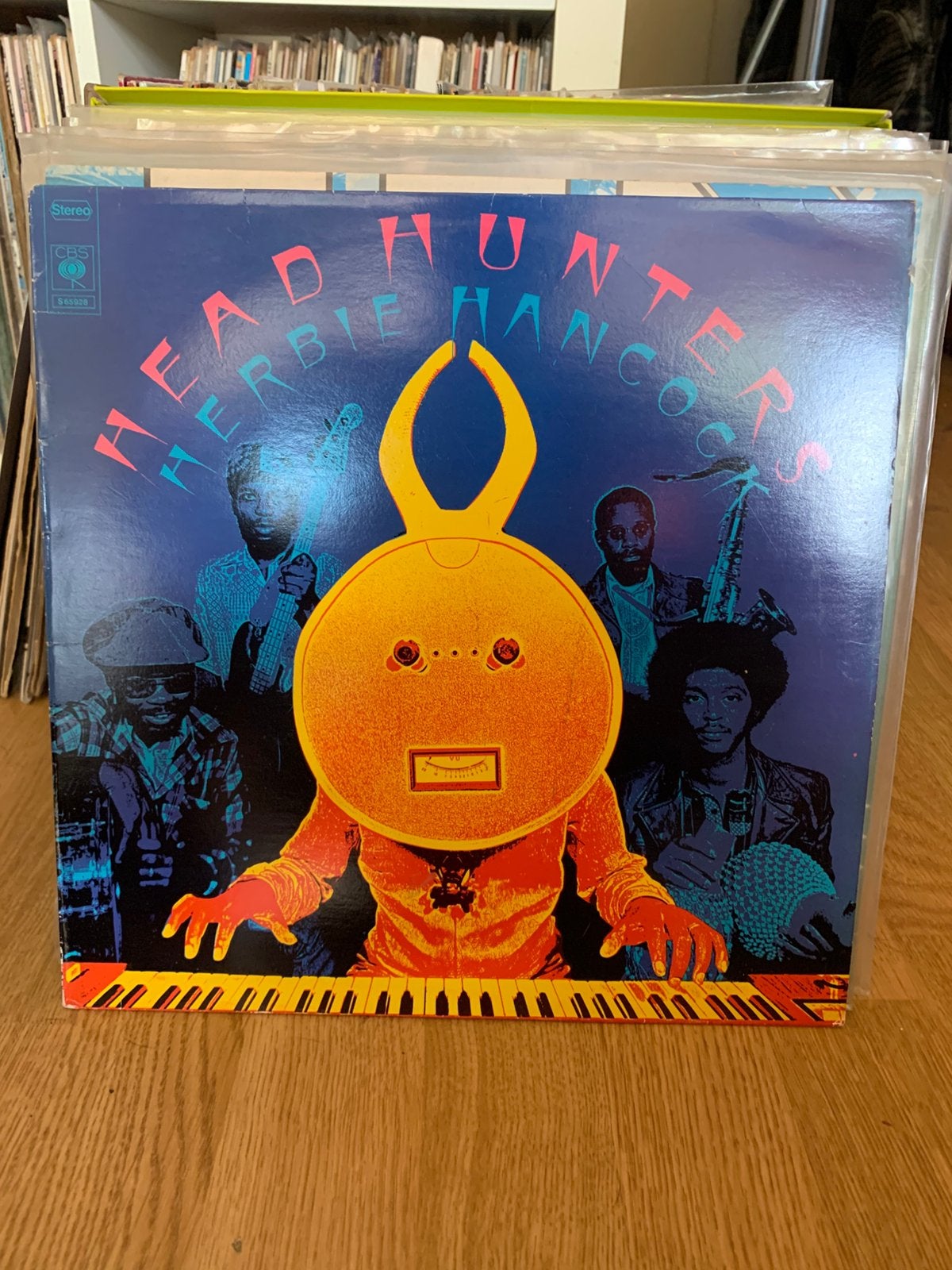 Herbie hancock - head hunters lp, Cd's en Dvd's, Vinyl | Jazz en Blues, LP, Jazz-fusion, Ophalen of Verzenden, Zo goed als nieuw
