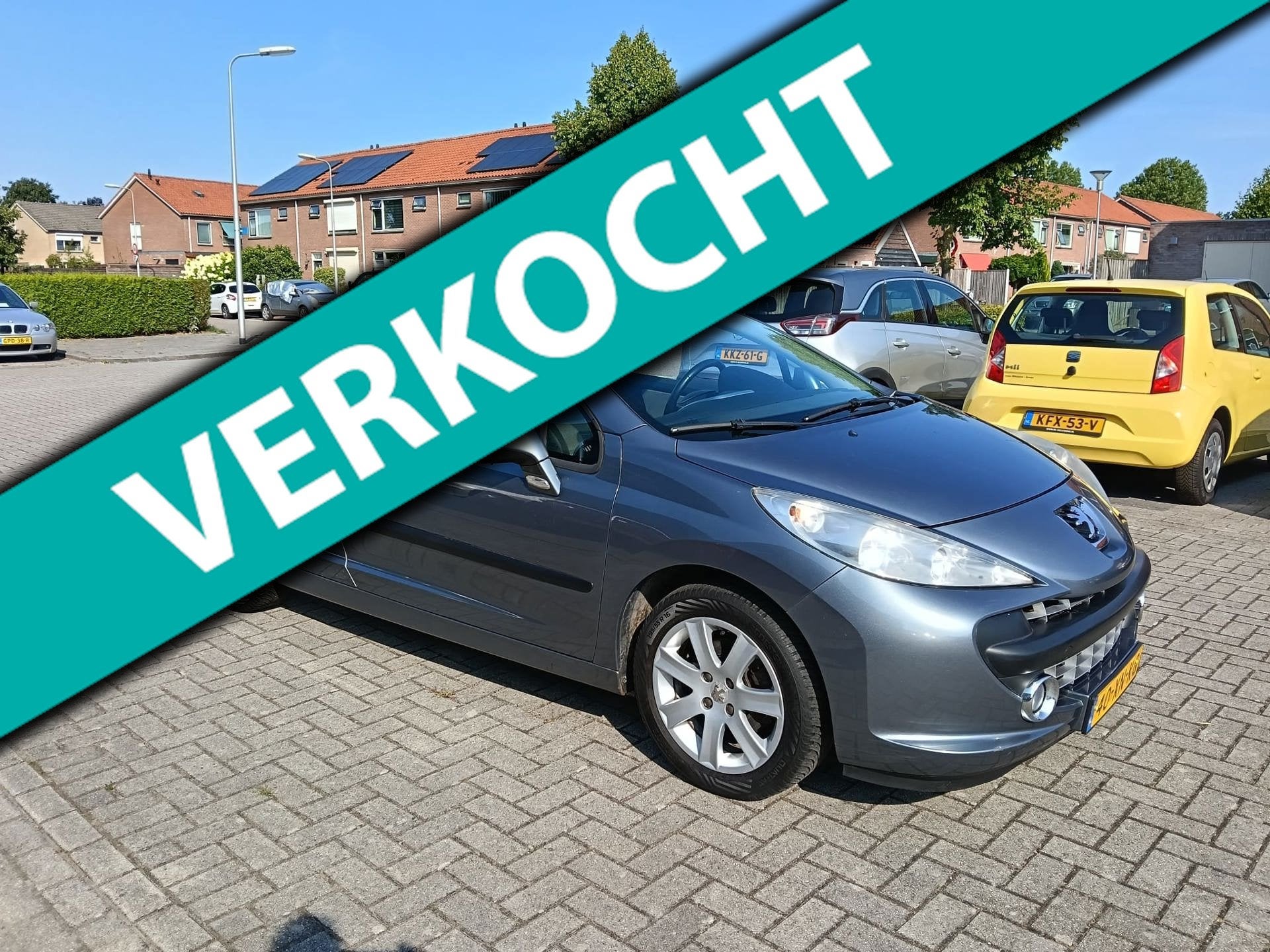 Peugeot 207 CC 1.6 VTi Première met Nieuwe Apk !, Auto's, 15 km/l, Gebruikt, Zwart, 4 cilinders