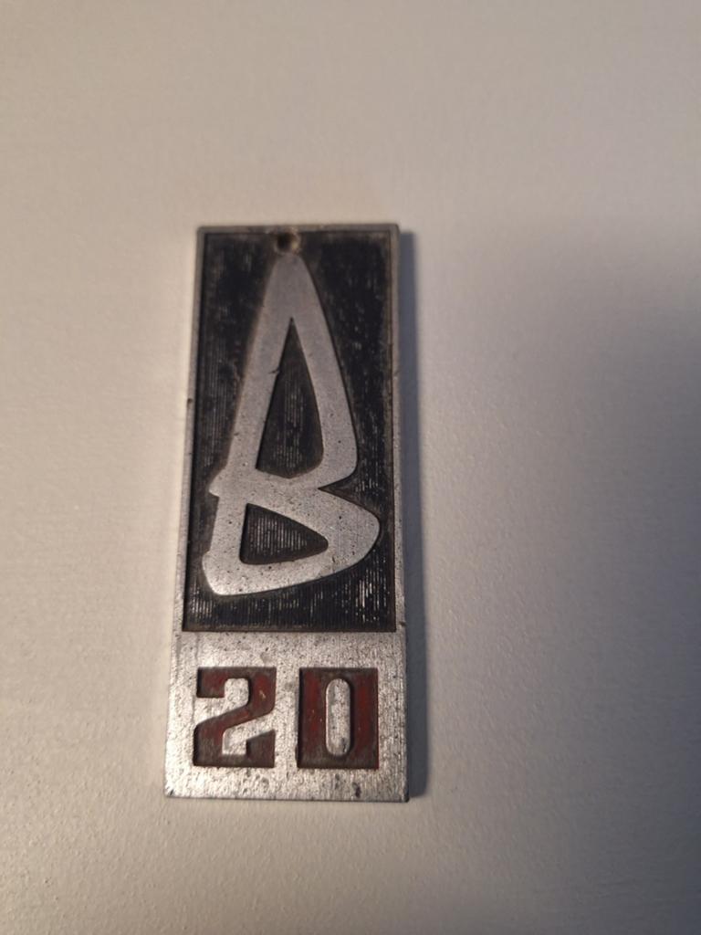 Volvo B20 embleem, Ophalen of Verzenden, Auto's