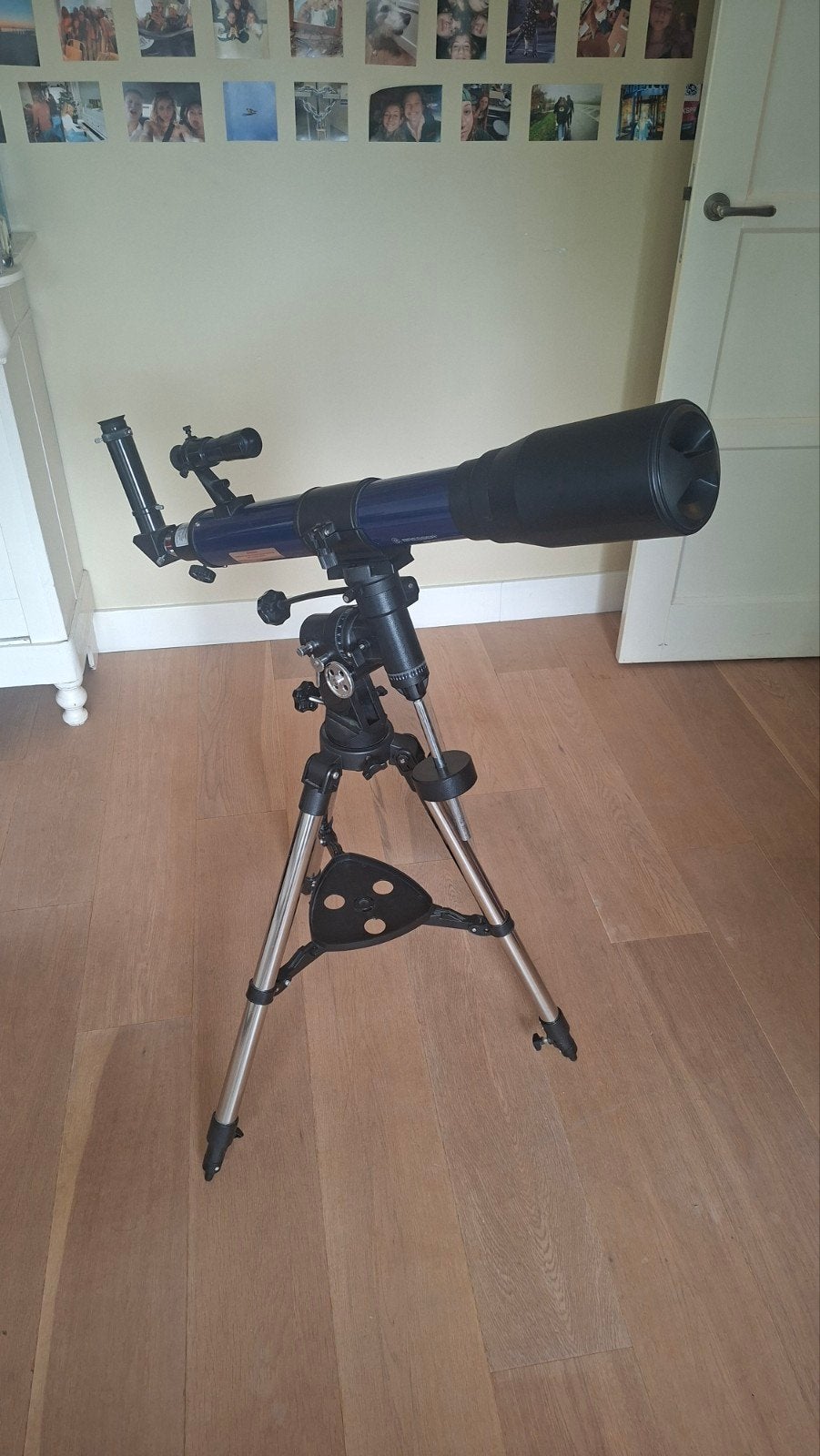 Bresser Skylux Telescoop 35x-175x met statief en accessoires, Gebruikt, Lenzentelescoop (refractor), 80 tot 200 mm, Met statief