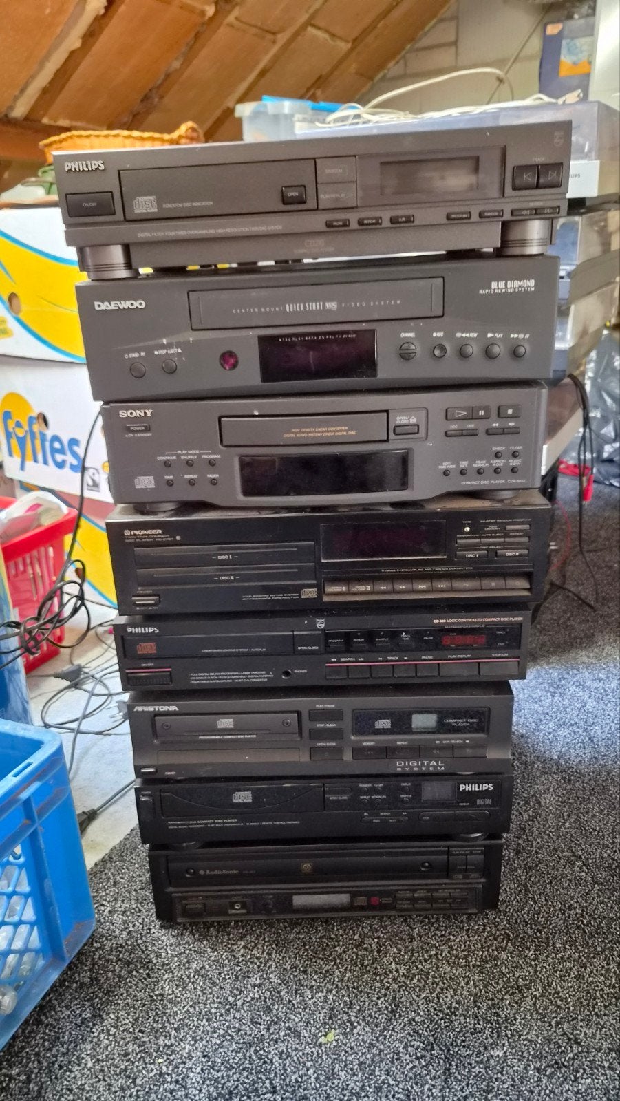 8 werkende cd spelers, Ophalen, Gebruikt, Overige merken