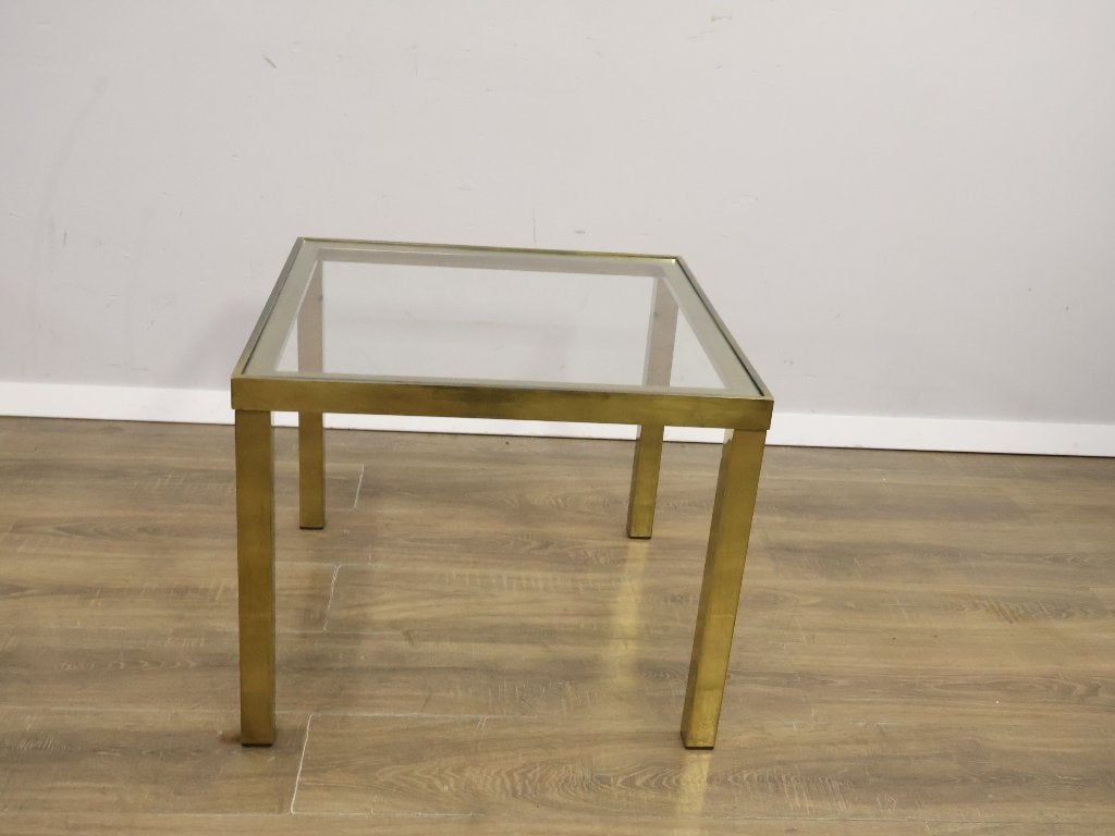Vintage bijzettafel Hollywood Regency stijl, Ophalen, Brons