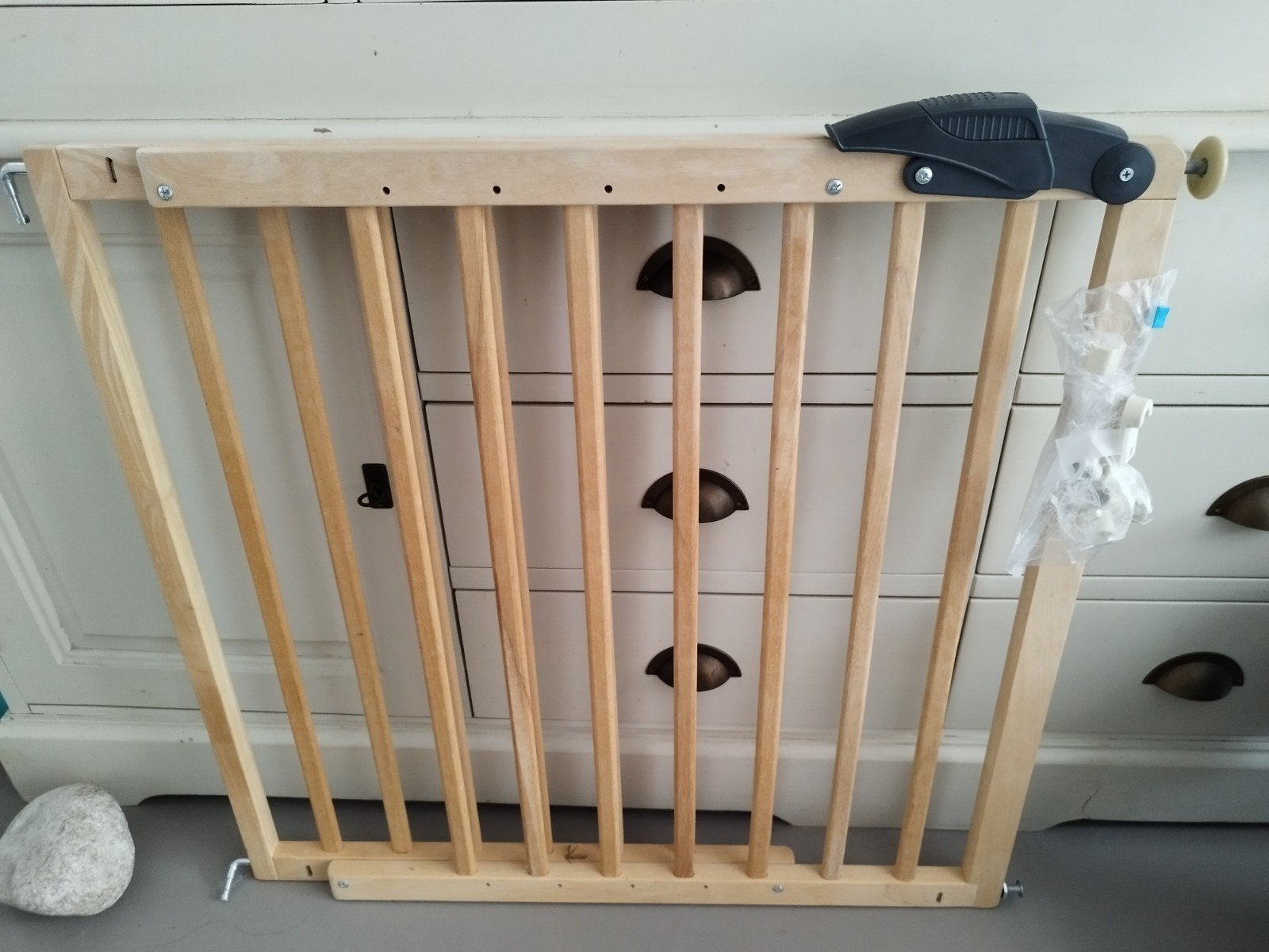 Houten traphekje, Ophalen, Zo goed als nieuw, Hout, 100 tot 115 cm