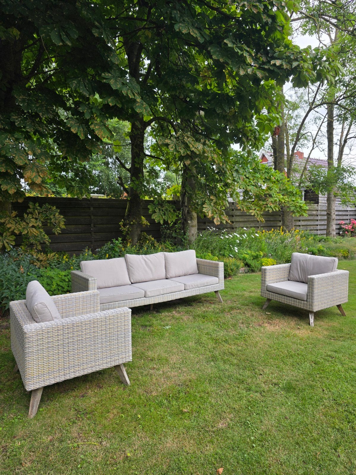 Tuinset tuinbank bez mogelijk, Ophalen of Verzenden, Gebruikt, Bank