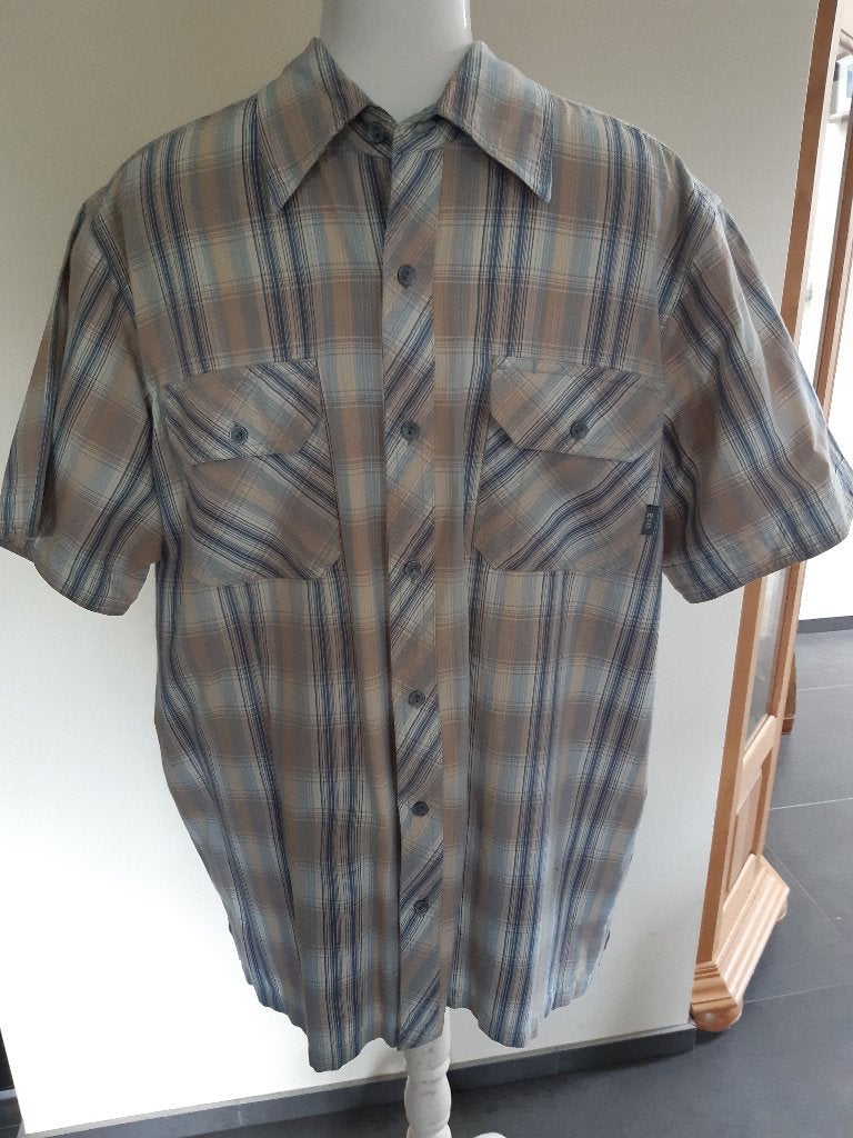OVERHEMD OVERHEMD, NO EXCESS, MAAT M, Kleding | Heren, Ophalen of Verzenden, Gedragen, Blauw, Halswijdte 41/42 (L)