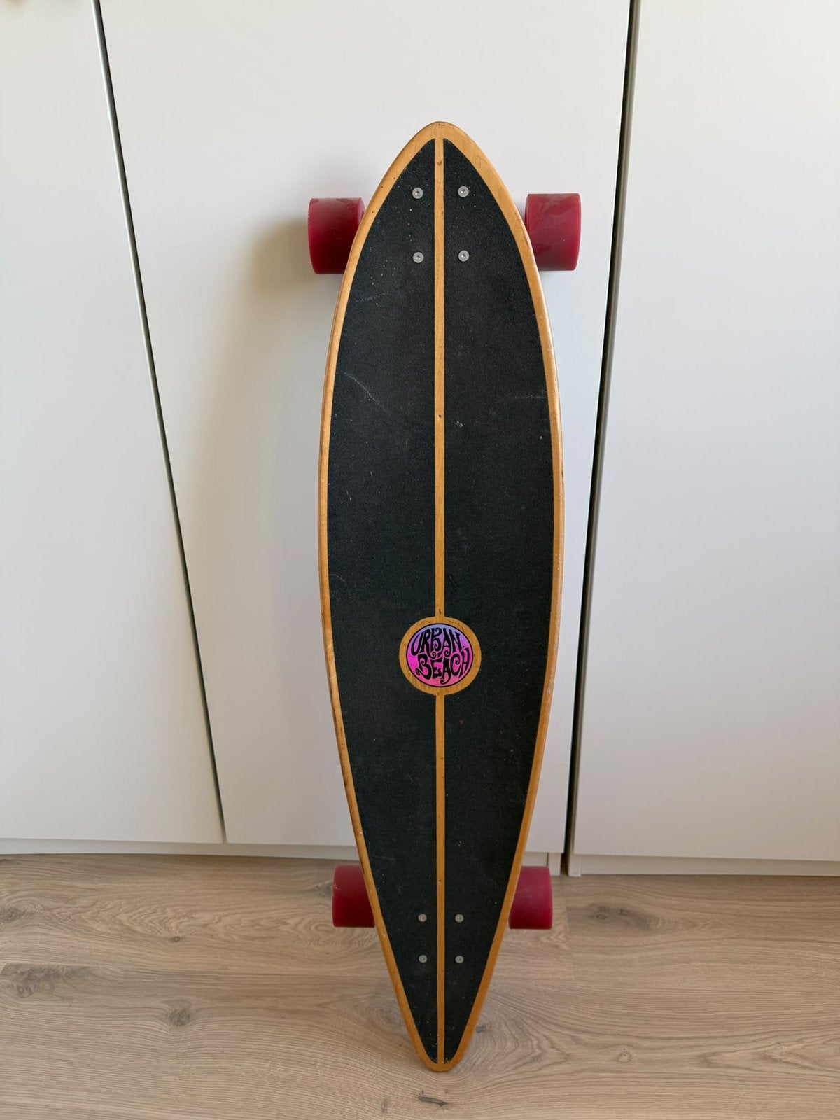 Urban Beach longboard met kleurrijk design, Ophalen, Zo goed als nieuw, Longboard