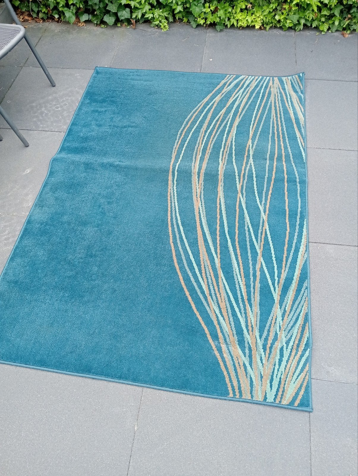 Vloerkleed, Gebruikt, Blauw, 200 cm of meer, Ophalen of Verzenden