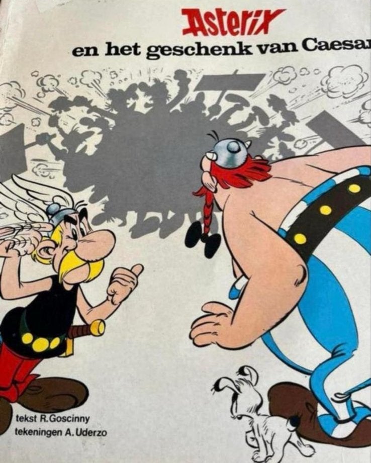 Asterix en het geschenk van Caesar - Dargaud stripboek, Eén stripboek, Ophalen of Verzenden, Gelezen