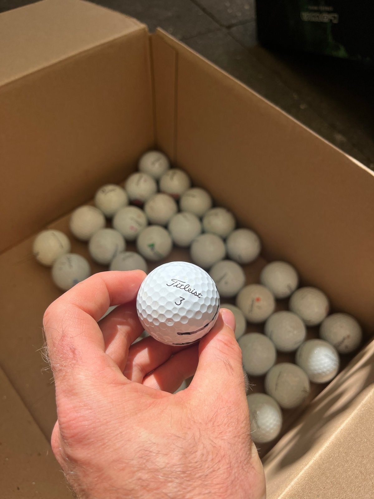 Golfballen Titleist Pro V1 - Gebruikt (40 stuks), Ophalen of Verzenden, Gebruikt, Bal(len), Overige merken