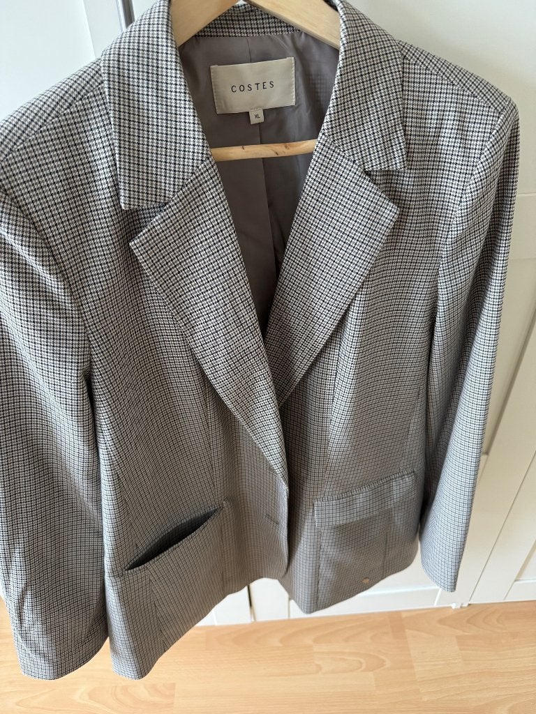Costes oversized colbert xl beige, Verzenden, Beige, Maat 46/48 (XL) of groter, Zo goed als nieuw