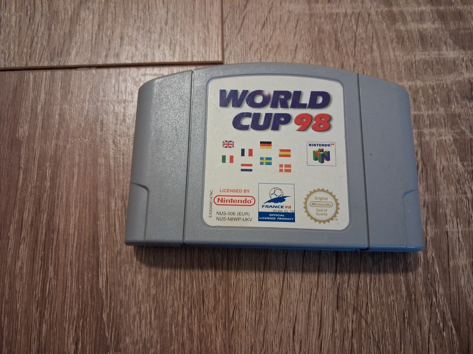 World Cup 98 Nintendo 64 Game Cartridge, Spelcomputers en Games, Games | Nintendo 64, Gebruikt, 2 spelers, Ophalen of Verzenden