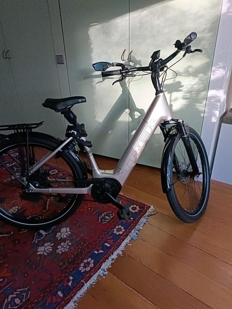 Trek District+5 Lowstep, e-bike, Automaat, Nieuwstaat, 443km, 47 tot 51 cm, Ophalen of Verzenden, Zo goed als nieuw, Overige merken