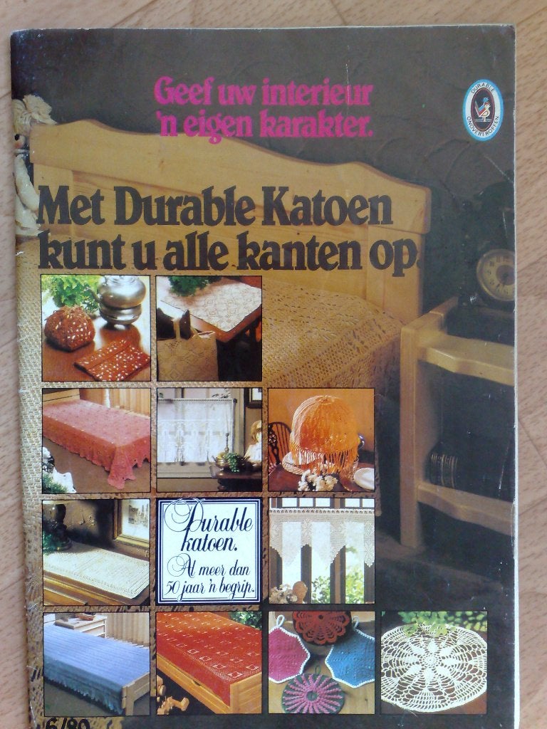 Haken - Met Durable Katoen kunt u alle Kanten op -nr.6/ 1980, Verzenden, Zo goed als nieuw, Haken, Patroon of Boek