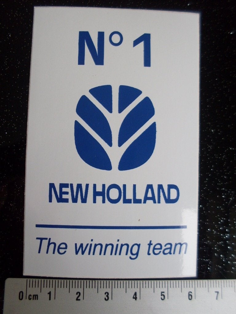 sticker new holland logo no1 the winning team, Verzenden, Zo goed als nieuw, Bedrijf of Vereniging
