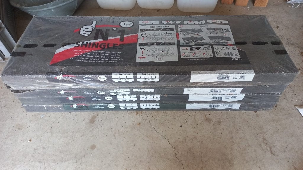Dakshingles, Ophalen, Overige materialen, 10 tot 15 m², Zwart