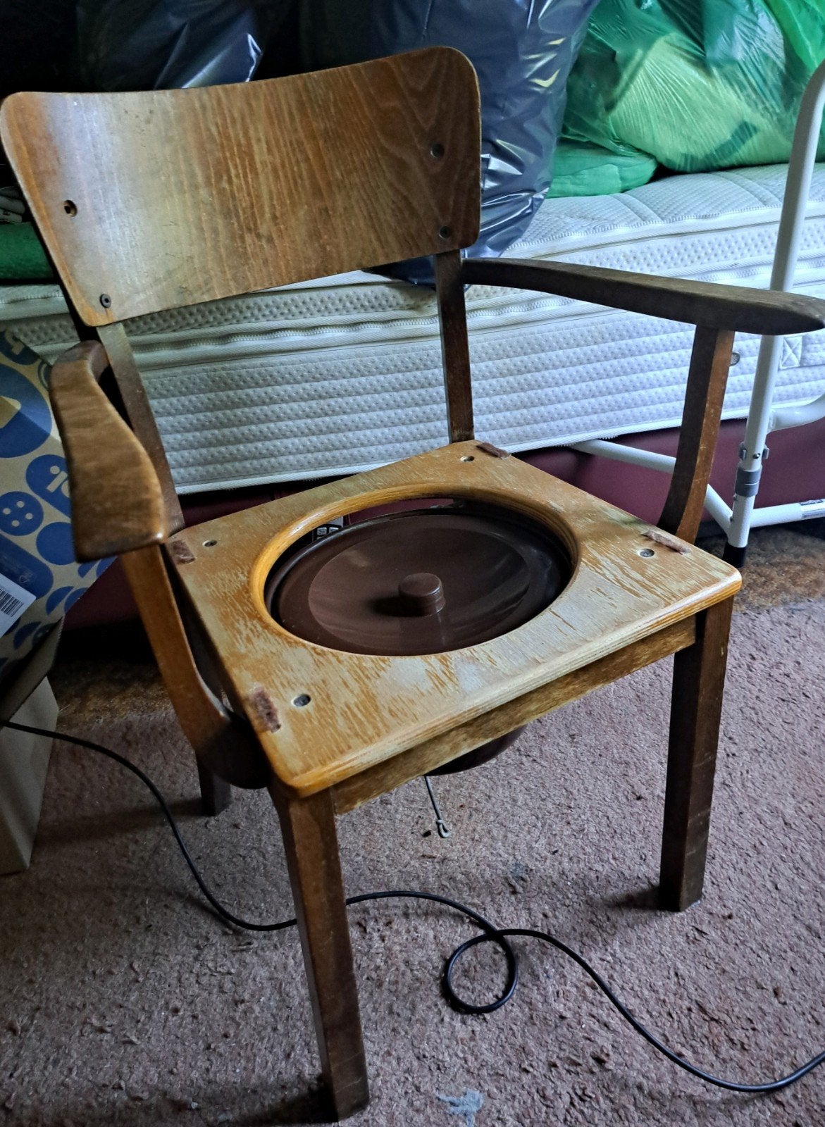 Gratis! Vintage po stoel, Antiek en Kunst, Ophalen