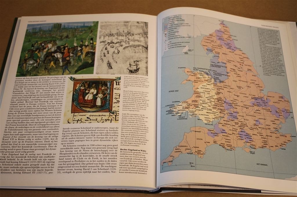 Atlas van de Middeleeuwen. Grote uitgave, veel ill., Ophalen of Verzenden, 14e eeuw of eerder, Zo goed als nieuw, Europa