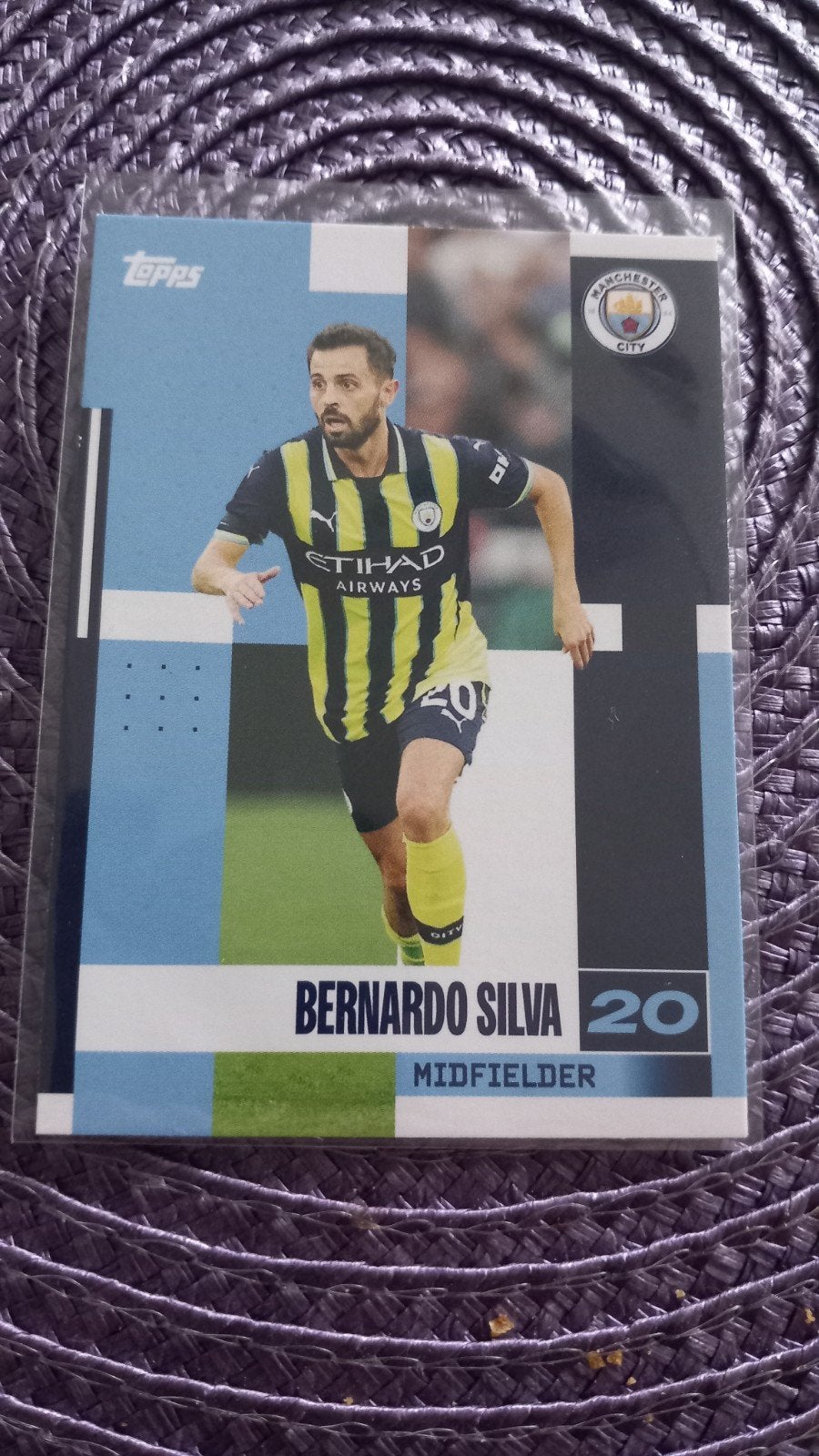 Bernardo Silva Topps FC Spelerskaart - Manchester City, Ophalen of Verzenden, Zo goed als nieuw, Buitenlandse clubs, Spelerskaart