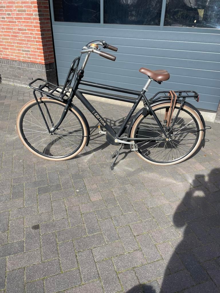 Mooie cortina heren fiets 28 inch, Fietsen en Brommers, Terugtraprem, Versnellingen, Zo goed als nieuw, 53 tot 57 cm