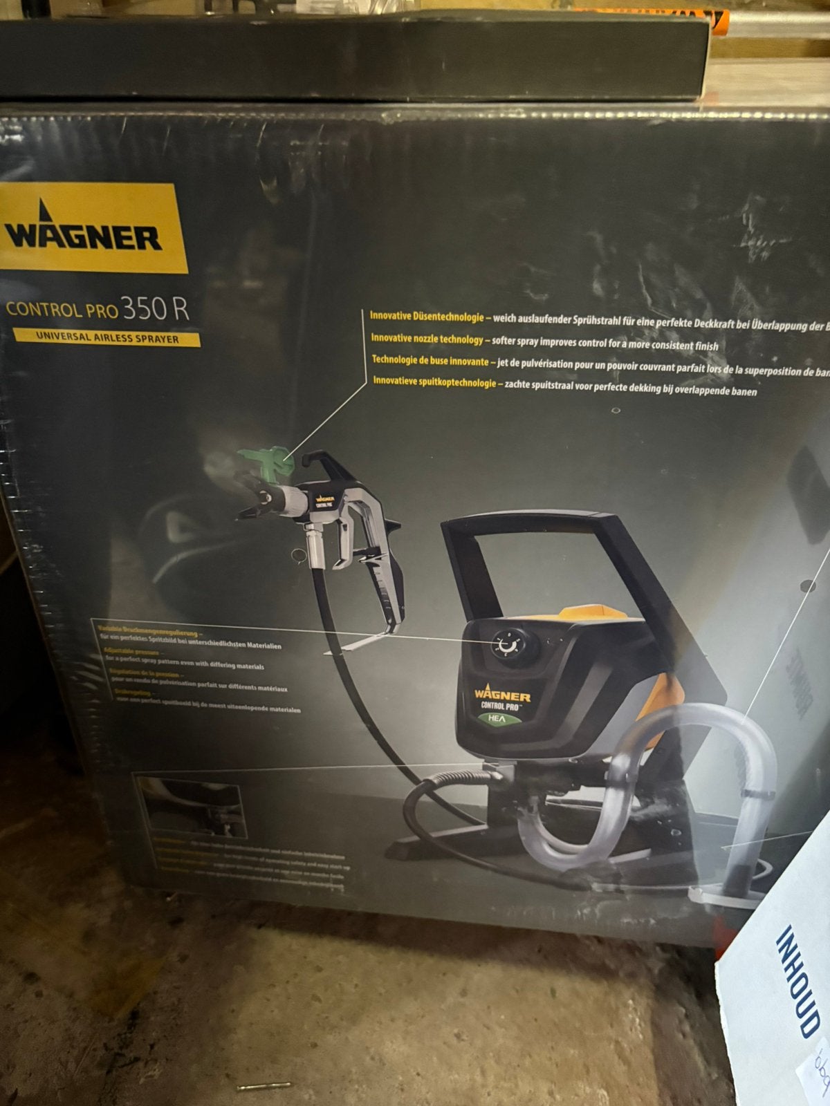 Wagner 350r proffesionele verfspuit. Nieuw ongeopend, Doe-het-zelf en Verbouw, Schildersmaterialen, Ophalen, Nieuw, Verfspuit of Verfpomp