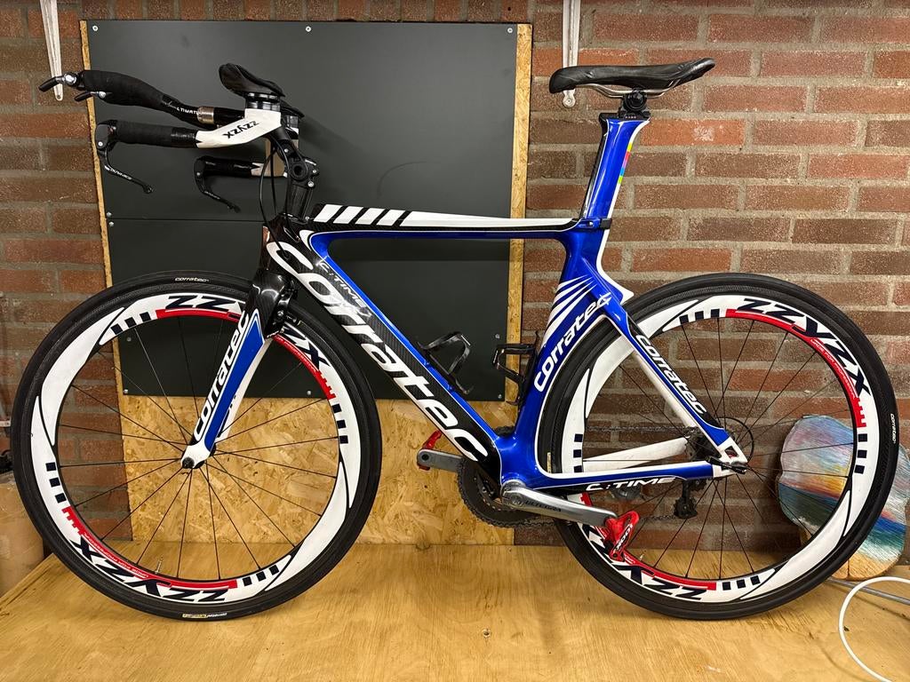 Corratec C:time Triathlonfiets - Ultegra tijdrit Carbon, 28 inch, Carbon, Heren, Zo goed als nieuw