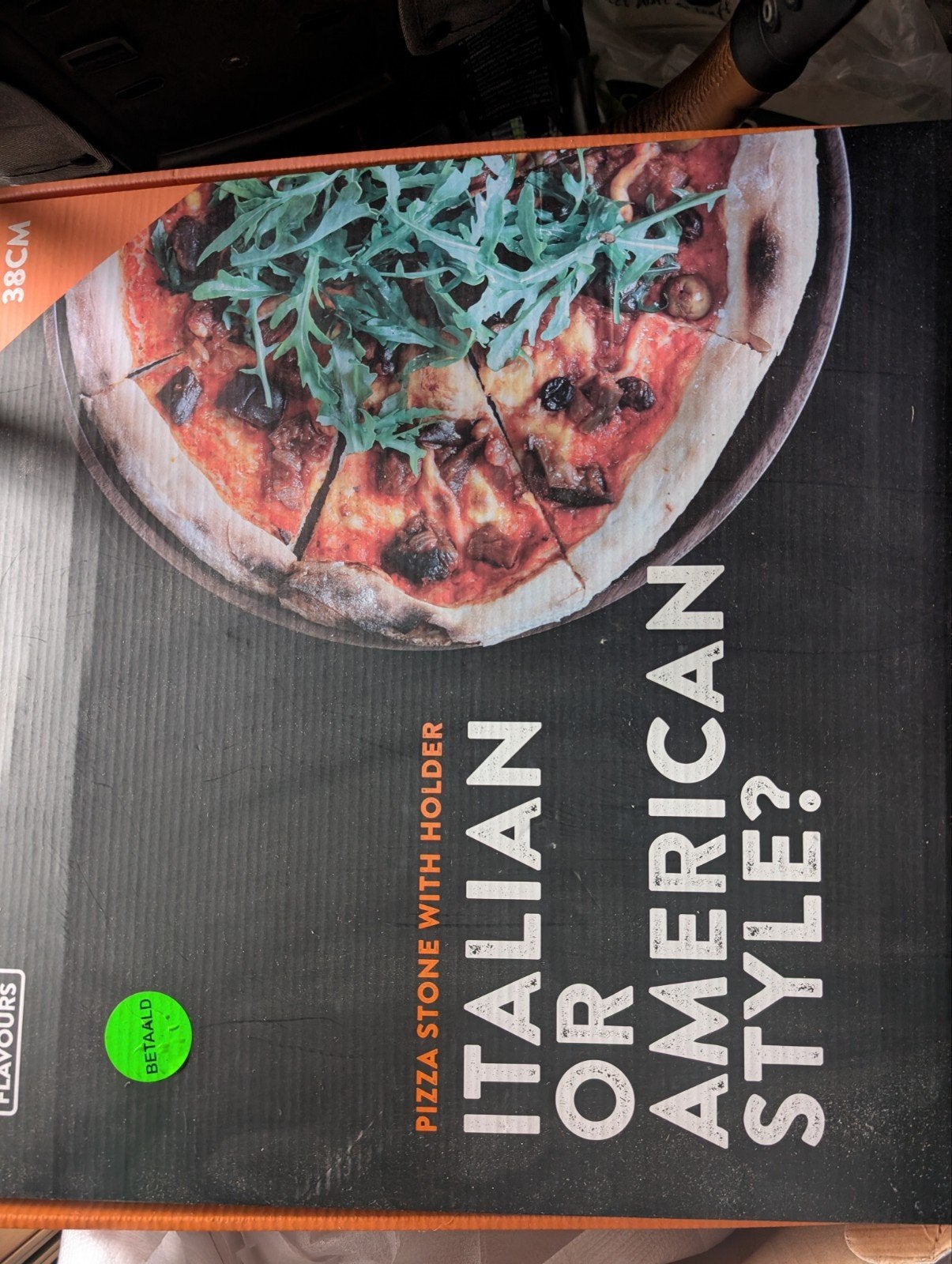 bbq pizzasteen 2cm dik - smokin' flavours, Overige typen, Ophalen, Zo goed als nieuw, Steen/keramiek