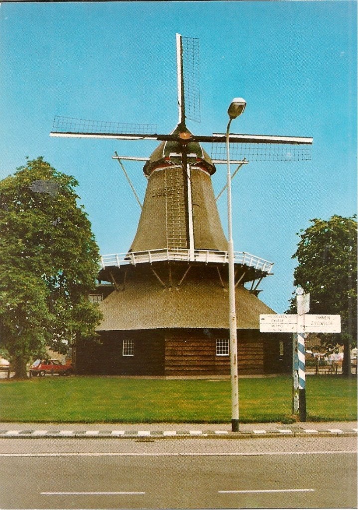 Ansichtkaart Korenmolen Anno 1829 De Wijk Drenthe, Ophalen of Verzenden, 1980 tot heden, Ongelopen, Drenthe