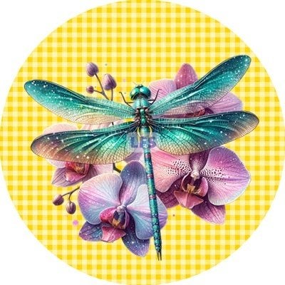 L2941 icing luxe libelle 20cm eetbare taart plaat print, Ophalen of Verzenden, Nieuw, Taarten, Versiering