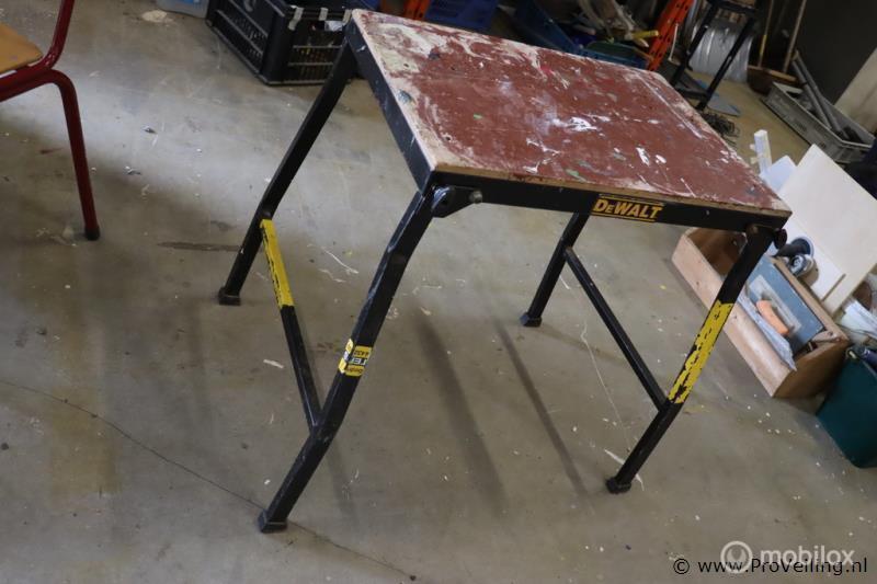 Online Veiling: SBD DEWALT Opvouwbare werktafel, Gebruikt