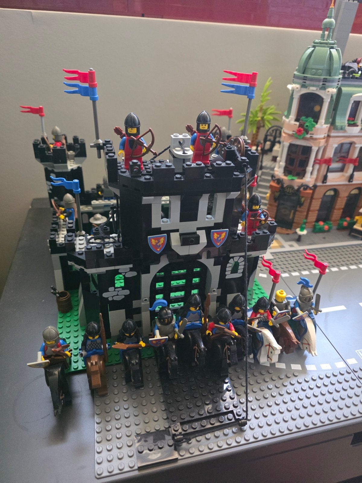Lego Kasteel met Ridders en Paarden, Ophalen of Verzenden, Gebruikt, Overige merken