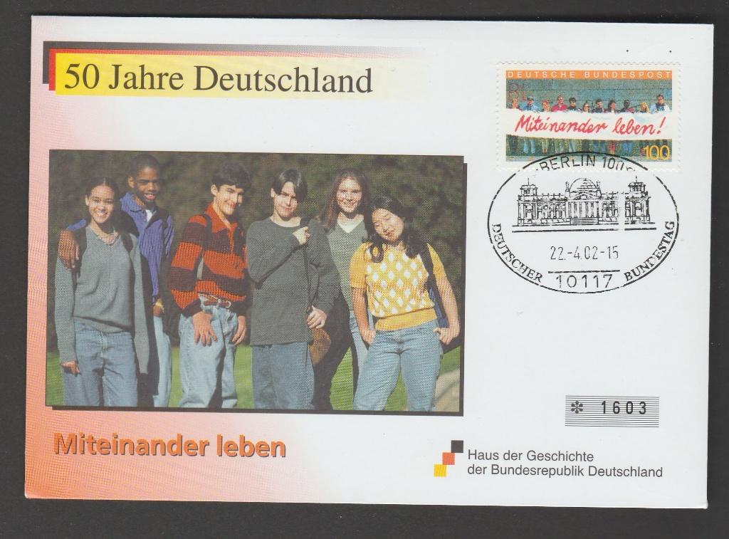 Duitsland - FDC Michelnr 1725 - Samen leven, Verzenden, 1990 tot heden, Postfris