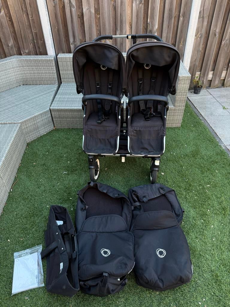 Bugaboo Donkey 3 Duo kinderwagen zeer compleet, Ophalen, Zo goed als nieuw, Combiwagen, Duowagen