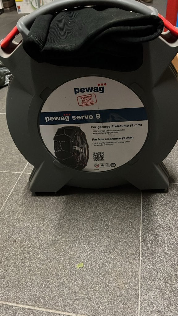 Pewag Servo 9  RS9 77 sneeuwkettingen + handschoenen, Auto diversen, Ophalen, Zo goed als nieuw